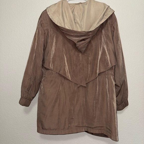 Jacqueline Ferrar Tan Double-Breasted Trench Coat - Picture 2 of 10